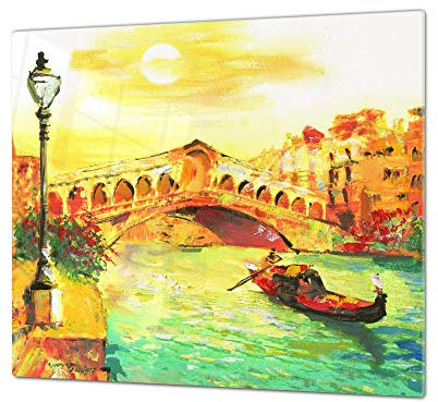 Salvaencimera de vidrio templado - Conjunto de tablas para picar - Cubre Vitro – UNA PIEZA (60 x 52 cm) o DOS PIEZAS (30 x 52 cm) 60D05A