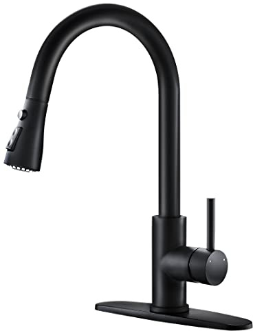 Black Kitchen Faucets with Pull Down Sprayer Kitchen Sink Faucet with Pull Out Sprayer Single Hole Deck Mount Single Handle Stainless Steel Grifos De Cocina 866068R