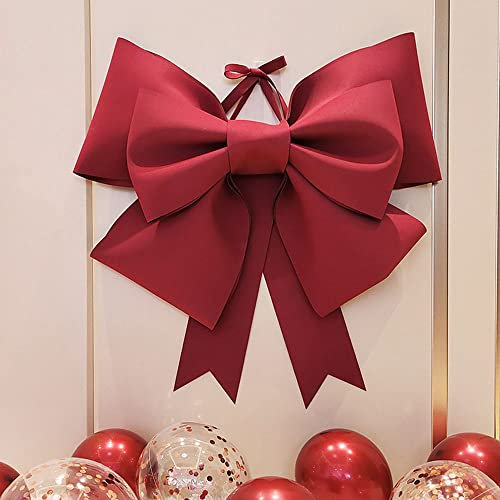 LUMoony 1Pcs Riesenschleife Weihnachtsdekoschleife Weihnachtsschleifen Dekorationen Pailletten-Schleife für zum Aufhängen, Dekoration für Weihnachten, Hochzeiten, Feste, Fotos Geschenke Tüten