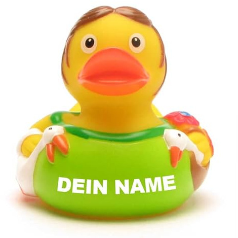 Badeente - personalisierbar (Gänseliesel Ente)