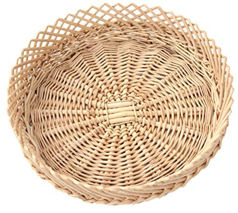 Cabilock Cesta De Mimbre Para Frutas Cesta Redonda Para Huevos Decoración Hogar