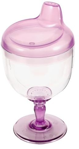 JOINPAYA Gobelet pour Bébé Incassable en Plastique 180ml Couvercle, Design Adorable, Tasse D'entraînement Polyvalente pour L'alimentation des Garçon et Filles