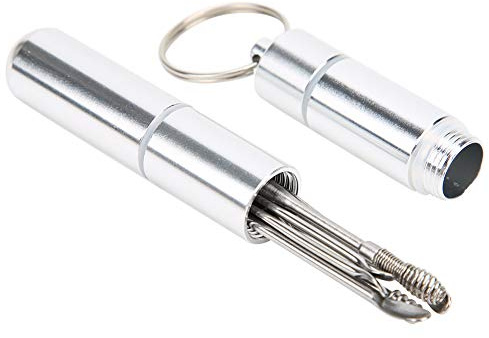 6-teiliges Ohrenschmalz-Entfernungsset, Edelstahl-Ohrreiniger-Kürette mit Aufbewahrungsbox, spiralförmiger Ohrenreiniger, tragbarer Ohrenreiniger, Ohrenschmalz-Entferner-Werkzeug,