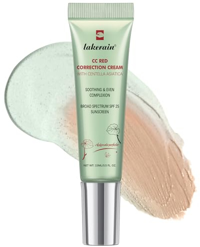 CC Red Correct Cream SPF25, Centella Asiatica Green Color‑Correcting Primer
