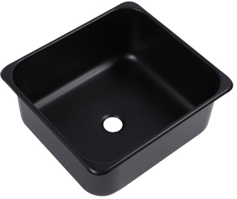 Barspüle aus Edelstahl 304, Drop-In-Einzelbeckenspüle 13,78 X 12,6 X 5,91 Zoll für Wohnmobil, Wohnwagen, Boot, Wohnmobil, LKW mit 40-mm-Abfluss, Eingebettete Installation, 15 L