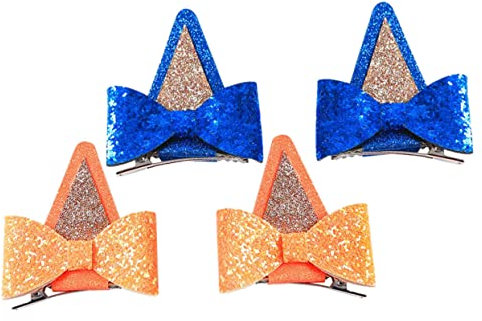 SHERCHPRY 2paare Junge Mädchen Haarspangen Mit Hunderohr-bow-design Süße Haarschmuck Clips Für Mädchen Festliche Haaraccessoires Für Partys