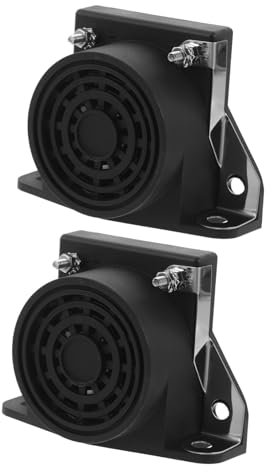 GARVALON 2pcs Truck Backup Alarm 12v-48v Universal Reversing Horn Loud Beeper Warning Alarm for Car and Industrial Trucks Vehicle Reverse Alert