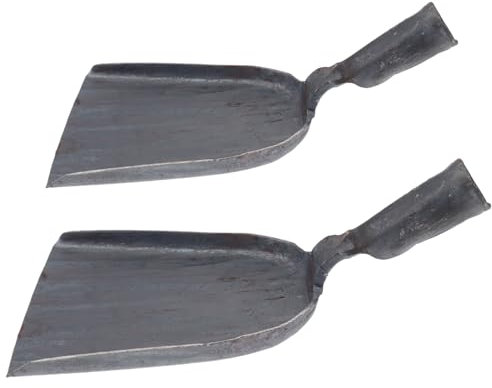 Alipis 2pcs Heavy Duty BBQ Coal Spades Ash Tool for Briquettes Charcoal Outdoor Kitchen Supplies