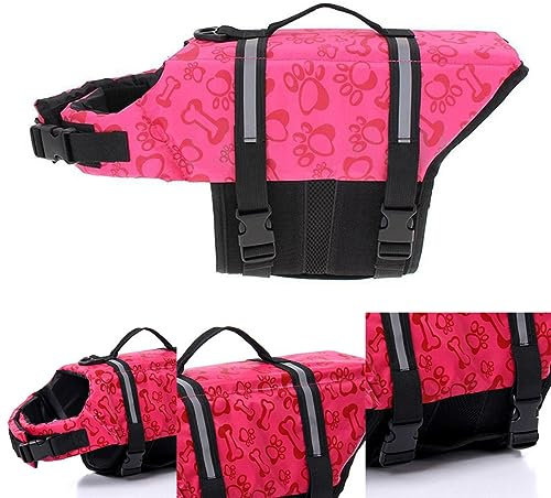 POPETPOP für Haustiere Hundeschwimmjacke Hundeschwimmweste pink Hundeschwimmweste rosa Kühlendes Bandana für Hunde Spender Wärmer Dackel Welpenleben Rettungsring für Haustiere