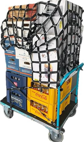 LASIPROFI - Gurtbandnetz | Bildung von Ladeeinheiten auf Paletten | Praktisches Gepäcknetz für das Auto. Ideal für den Transport. | Größe: L2150xB1525 mm | Farbe: schwarz
