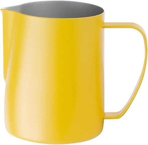 SDGBCXD, Brocca for schiumare il latte for macchina da caffè, tazza for il latte in acciaio inossidabile, bricco for il latte da 350/600 ml, tazza for schiumare il latte, espresso, vapore, caffè, bari