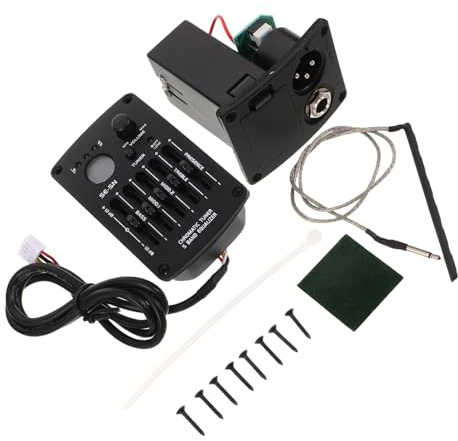 Toddmomy Stimmgerät Für Akustikgitarre: 5-band-piezo-tonabnehmer Mit Eingebautem Stimmgerät Für Akustik- Und Folkgitarren – Turner Zum Spielen Und Üben Im Freien