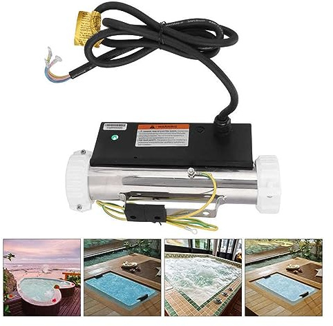 ZKLGS Poolheizung Elektrisch, 3KW Massage Badewanne Heizung SPA Thermostat Umwälzheizung Heiße und Kalte Wannen for Schwimmbad & Bad SPA