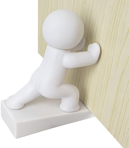 Bonitos Topes Para Puertas Suelo Decorativos, 12,2x12cm ABS Tope Puertas Suelo, Con Diseño Antideslizante En La Parte Inferior Y Parte Delantera Inferior En Forma De Cuña Para Proteger El
