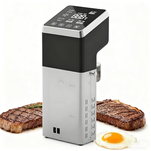 Cirkulator för immersion, Sous Vide-maskin för kommersiella restauranger, Sous Vide med stor kapacitet, Snabbuppvärmning, Sous Vide-kokare 1600W, med pekskärm och exakt temperaturtimer