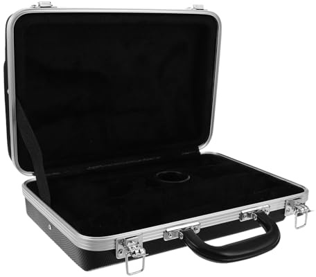 FUTUREORYY Professionelles Abs Klarinetten-etui mit Robustem Stoßfestem Design Durchdachten Fächern für Zubehör Tragbarem Organizer für Musiker für Outdoor-auftritte und Schülereinsatz