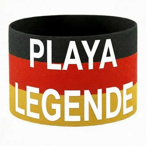 Jasio - Armbinde PLAYA LEGENDE | 30 x 9 cm (Größe: XL) | Bier Kapitän Armbinde | DAS ORIGINAL