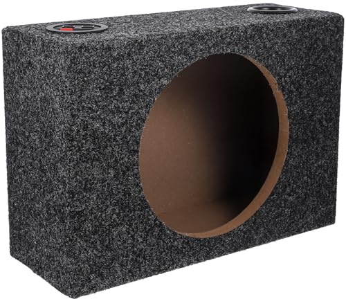 Happyyami Cassa Altoparlante per Auto 8 Pollici in Legno e ABS Box Subwoofer Fai da Te Bassi Potenti Contenitore Audio Portatile per Veicoli e Camion Installazione Semplice e Prestazioni