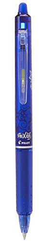 Pilot FriXion Clicker Druck-Tintenroller, radierbar, 0,7-mm-Spitze, Blau, 12 Stück