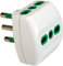 FANTON 82180 adattatore triplo spina grande 16A italiana e 3 prese bipasso 2p+T 16A compatto presa tripla VERTICAL SYSTEM