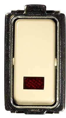 FEB 2012 Interruttore Unipolare Luminoso 10A, 250V AC, 32 mm, Avorio