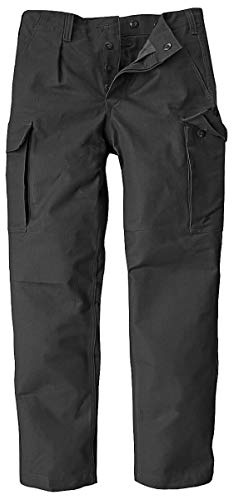 BW-ONLINE-SHOP Pantaloni militari militari militari, originali, Nero , 22