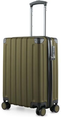 Hauptstadtkoffer Q-Damm - Handgepäck 54x37x21, TSA, 4 Rollen, Reisekoffer, Hartschalenkoffer, Rollkoffer, Handgepäckkoffer, Bordgepäck Koffer, Avocado | ABS-Hartschale · TSA-Zahlenschloss · Erweiterbar · 4 Rollen · Austauschbare Ersatzteile · Kabinengepäck · Wochenendtrip