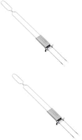 YARNOW 2piezas Tenedor Acero Inoxidable para Barbacoa Herramienta Creativa para Asar para Fiestas Al Aire y Camping