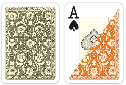 DA VINCI Venezia, Italian 100% Plastic Playing Cards 2 Deck Set, Poker Size Jumbo Index (Large Print)