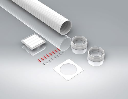 VVK669 150mm Verplas Ducting Kit – 1m Length Ventilation Pipe for Extractor Fans & Cooker Hoods