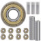 JClorix 608ZZ Cuscinetti a Sfera 30 Pezzi ABEC-7 - Cuscinetti a Sfere a Gola Profonda 8x22x7mm Antipolvere per Skateboard Elettrico, MTB, Rollerblade, Scudati Alta Velocità (608ZZ)