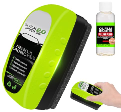 Car Glass Cleaner, 2026 New Glass Oil Film Remover, Oil Film Cleaner for Window Remove Dirt Improve Clarity and Visibility (1pcs)