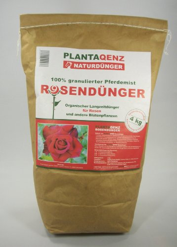 4 kg Joda plantaqenz de Rose abono 100% granulierter Equino. (2,49 & # x20ac;/kg) bio Certificado