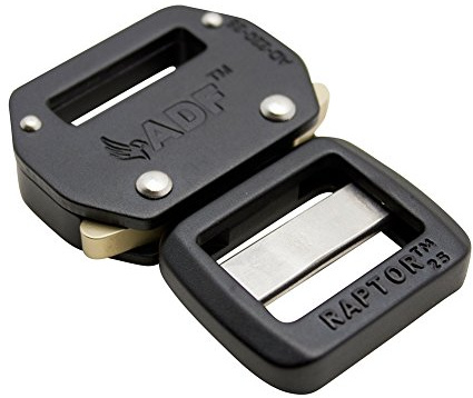 FUSION Raptor II Tactical Military Police Aluminium Quick Release 1 Gürtelschnalle Schwarz
