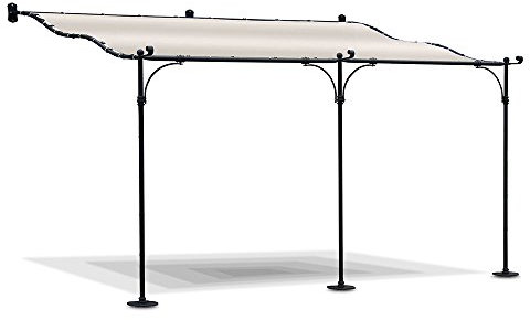 Strandkorbwerk Pergola Graz Terrassendach Überdachung pulverbeschichtet Pavillon feuerverzinkt