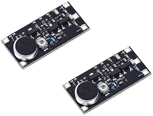 TECNOIOT 2pcs 88-115MHz Módulo transmisor inalámbrico FM con micrófono Ajustable