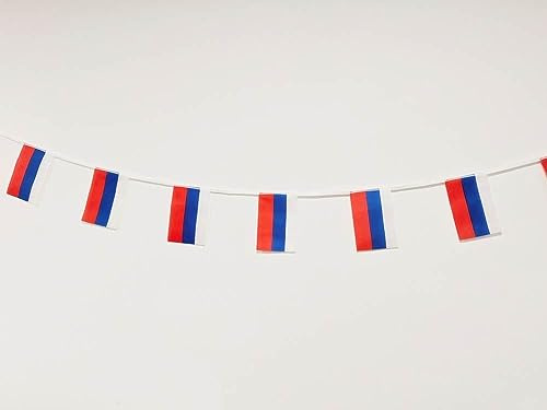Pandiui23 Russland Girlande, 40 Stück, 11.4 m, Wasserfestes Material, Rechteckig, Russland, Dekorationsartikel