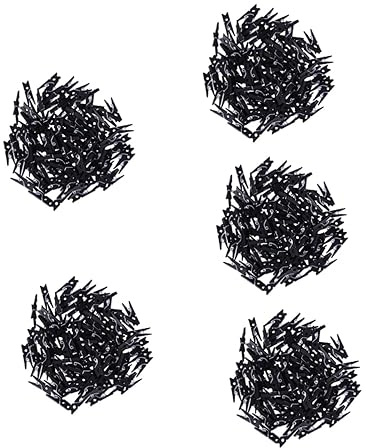 Cabilock Lot De 5 Pinces À Linge en Bois Robustes pour Photos Et Papiers Petites Pinces À Linge en Bois pour Travaux Manuels Support Photo en Naturel Noir 100 Pièces X 5