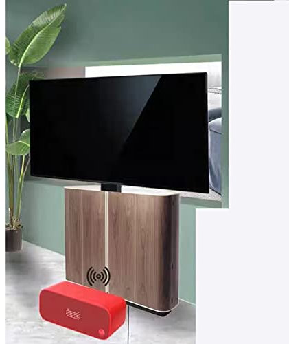 QICBYING Im Schrank Versteckbarer TV Lift - Manueller 360° Drehung Nach Links Und Rechts Elektrischer TV Lift – TV Hebemechanismus Mit Fernbedienung, Passend Für 26-70 Zoll LED Bildschirme