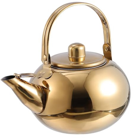 MAGICLULU Tetera De Acero Inoxidable Con Colador Para Hogar Tetera Portátil Espesante De Gran Capacidad Para Preparar Té Con Filtro