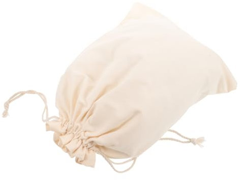 Garneck 2St Brotbeutel aus Leinen Tragetasche für Mehl Bulk-Lebensmittel-Taschen leinenbeutel aufbewahrungssack Gesichtspuder Brotmehl Mehlbeutel wiederverwendbarer Mehlsack Mehrzweck Weiß