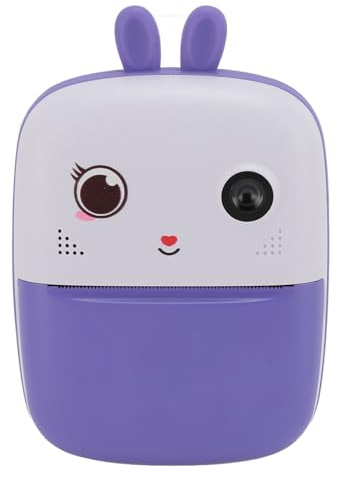 Fotocamera a Stampa Istantanea per Bambini, Fotocamera a Stampa 48M 1080P con Doppia Fotocamera Anteriore e Posteriore, Videocamere Digitali per Cartoni Animati con Schermo LCD