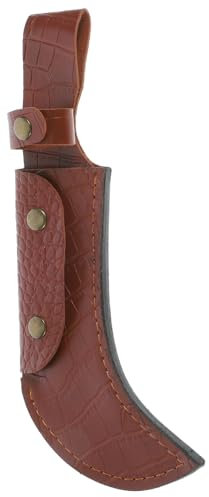 Garneck 5 Piezas juego de hoz vaina de cuchilla protector de utensilios de cocina manga cortadora de cocina vaina de hoz light store vaina de corte funda cortadora de cuero Brown