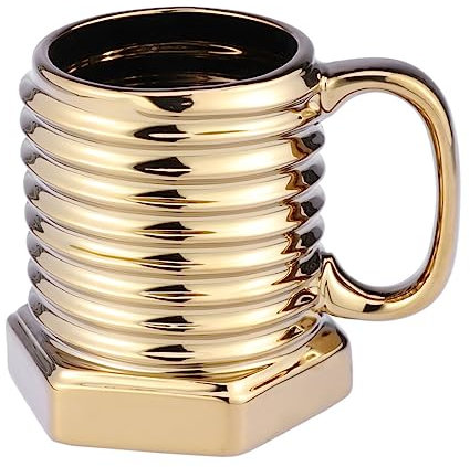 OKUMEYR Novelty Schraubenförmiger Keramikkrug Spülmaschinen Und Mikrowellenfester Becher Für Kaffee Tee Bier Perfektes Für Geburtstage Hochzeiten Und Weihnachten