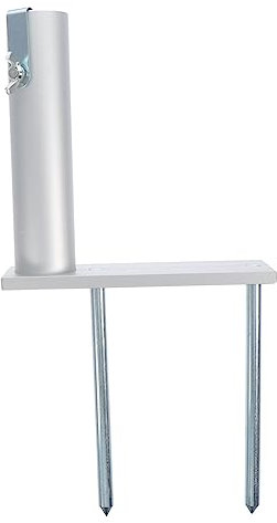 Sosoport Hof Regenschirm Aluminium Stake Vielseitige Halterung Einfach Installieren Für 30mm Stangen