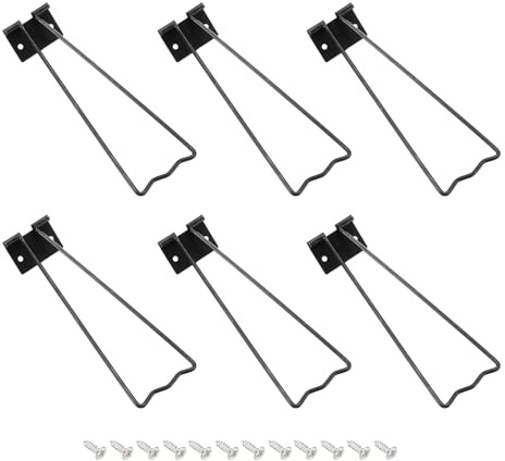 PATIKIL 6 Juegos 5.94 Respaldo De Caballete De Soporte Trasero Negro | Metálico, Para cuadros De Fotos, Con Tornillos, Para Suministros De cuadros De Arte Artesanías Exhibición De Pinturas