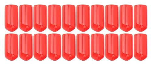 Ldafava 20 Stcs 6mm Bremssattel Blutschraube Nippel PVC Staubkappe hohe Haltbarkeit für Bremssysteme in den meisten Fahrzeugen (Rot)