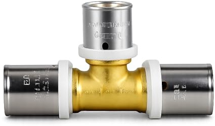 Te para Tubo multicapa 16 mm para uso con máquina prensadora (16X2)
