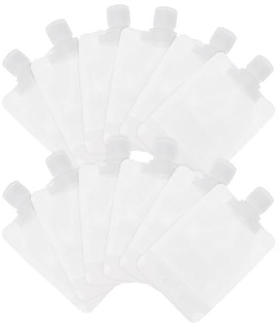 ABOOFAN Borsa Cosmetica da Viaggio 100Ml Tappo a Cerniera e Bevanda Spremi, 12 Pz, in Plastica, Portatile