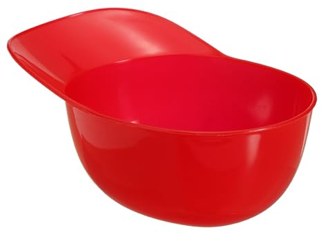 sourcing map 10Pcs Ice Cream Bowls, 8oz Plastic Baseball Cap Ice Cream Bowl Baseball Helmet Frozen Yogurt Dessert Bowls for Sports Party Decorations Summer Holiday Supplies, Red